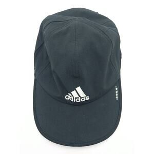 Adidas Aeroready Hat Cap Strap Back Black Light Golf Running Tennis *See Descrip